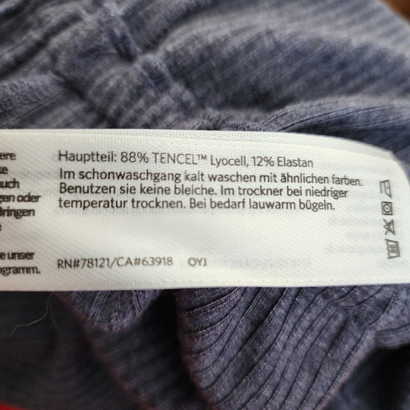 Eileen Fisher Tencel Rib Cropped Jumpsuit Easy Fit Size Small - Picture 16 of 16